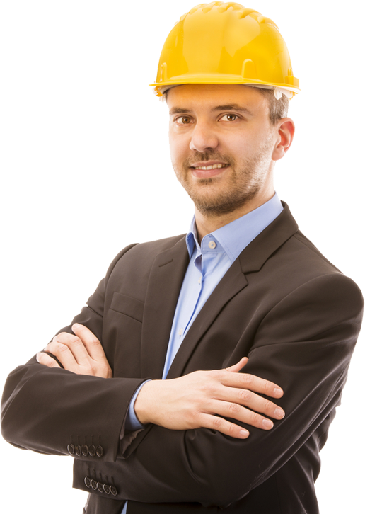 man with hard hat